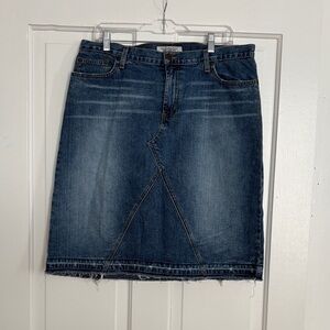 Abercrombie‎ & Fitch Blue Denim Pencil Skirt